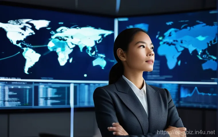 글로벌 비즈니스 실기 시험 대비 - **Prompt:** A diverse professional, a woman in her late 30s, dressed in a sharp, modern business sui...