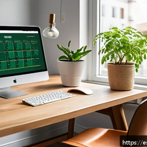 글로벌 비즈니스 자격증 취득을 위한 시간 관리 - A modern, well-lit study room with large windows letting in natural sunlight, a clean and organized ...