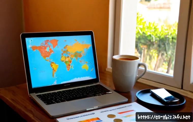 Home 17 글로벌 비즈니스 자격증 취득을 위한 학습 자료 - Photorealistic home study scene for global business certification preparation, Spanish-speaking prof...